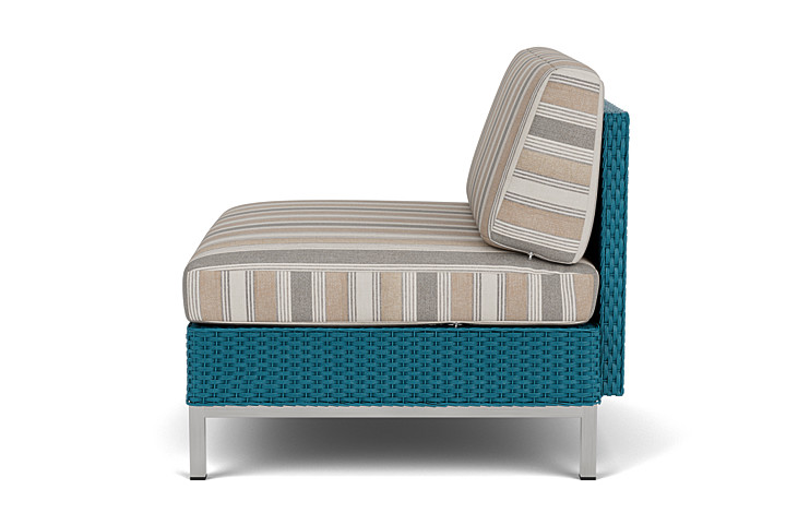 Lloyd Flanders™ Elements Armless Lounge Chair with Loom - Peacock