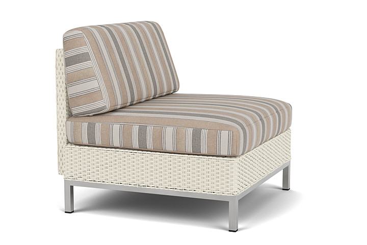 Lloyd Flanders™ Elements Armless Lounge Chair with Loom - Ivory