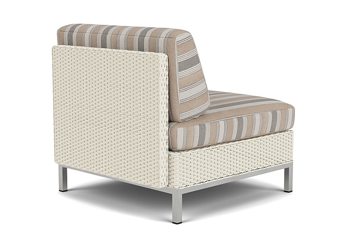 Lloyd Flanders™ Elements Armless Lounge Chair with Loom - Ivory