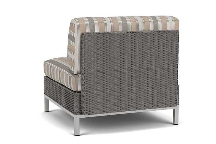 Lloyd Flanders™ Elements Armless Lounge Chair with Loom - Pewter