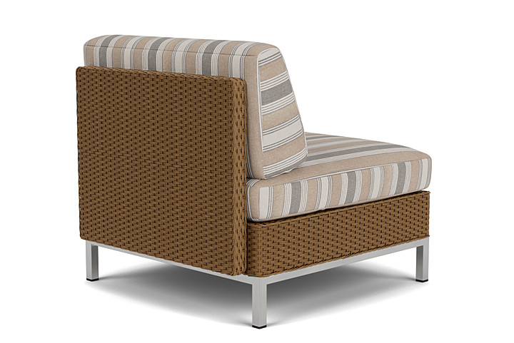 Lloyd Flanders™ Elements Armless Lounge Chair with Loom - Hickory