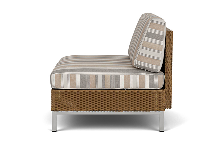 Lloyd Flanders™ Elements Armless Lounge Chair with Loom - Hickory