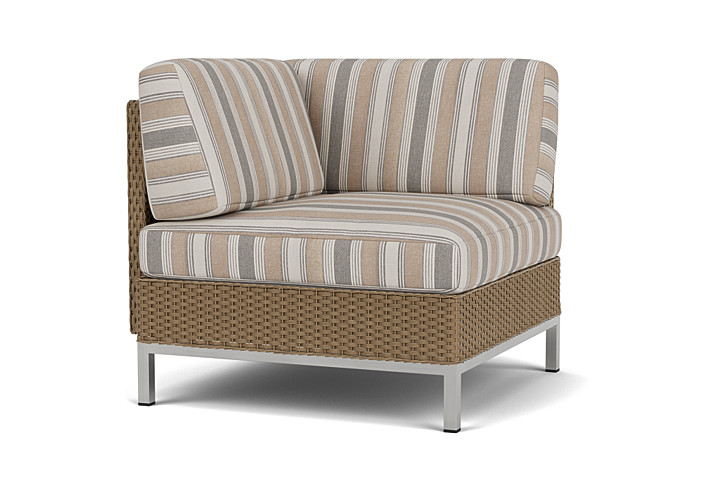 Lloyd Flanders™ Elements Corner Sectional with Loom Back - Fawn