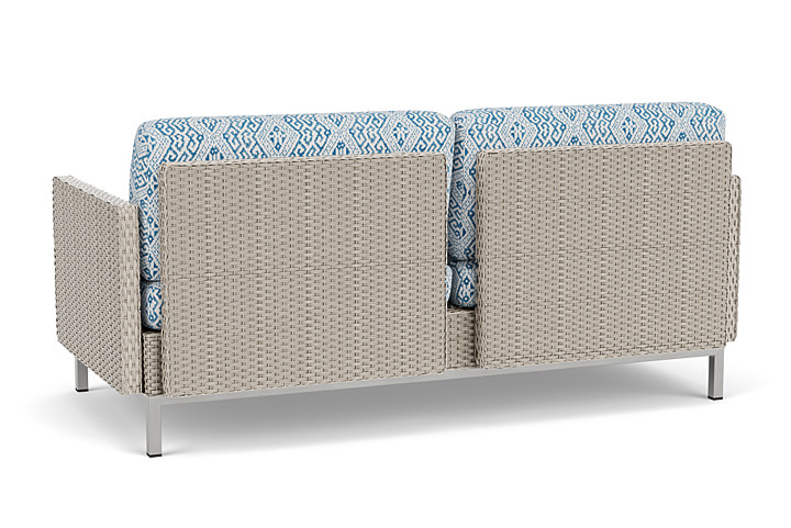 Lloyd Flanders™ Elements Settee with Loom Arms and Back - Linen