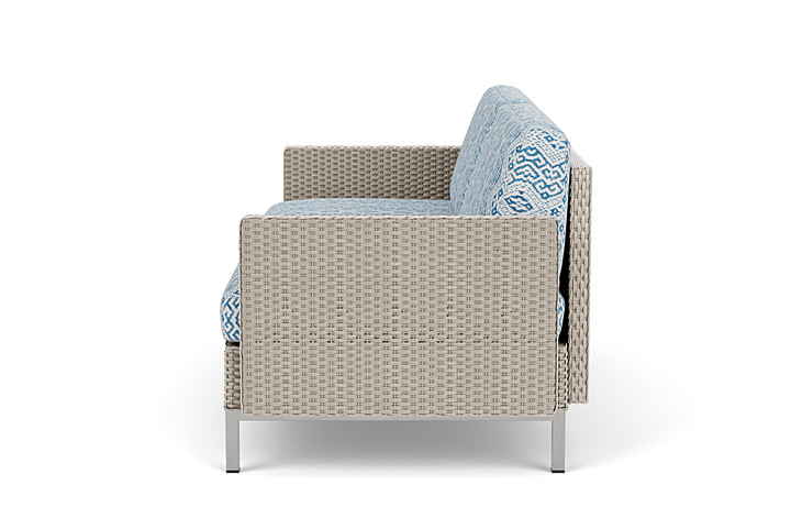 Lloyd Flanders™ Elements Settee with Loom Arms and Back - Linen