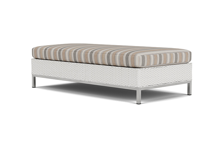 Lloyd Flanders™ Elements Large Ottoman - Matte White