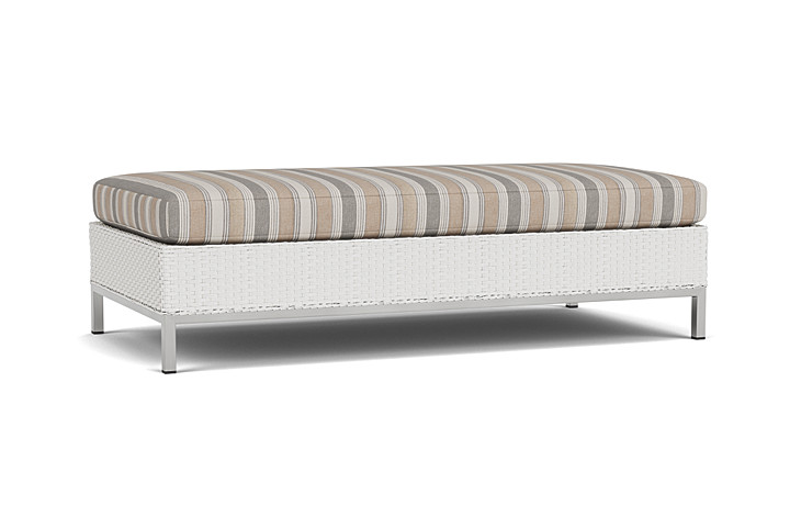 Lloyd Flanders™ Elements Large Ottoman - Matte White