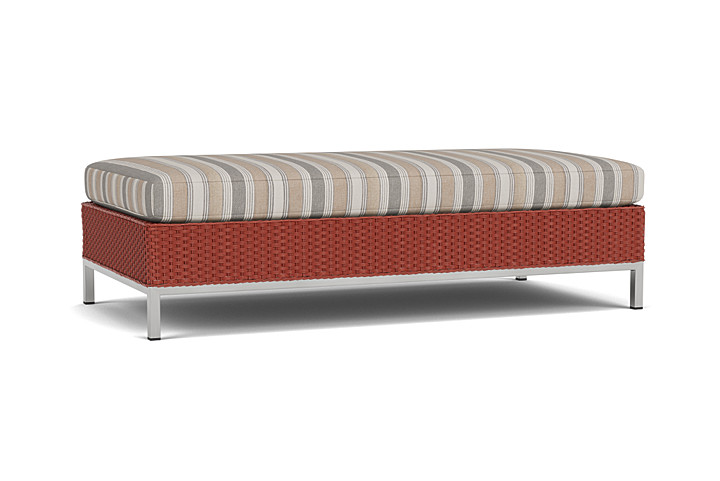 Lloyd Flanders™ Elements Large Ottoman - Terracotta