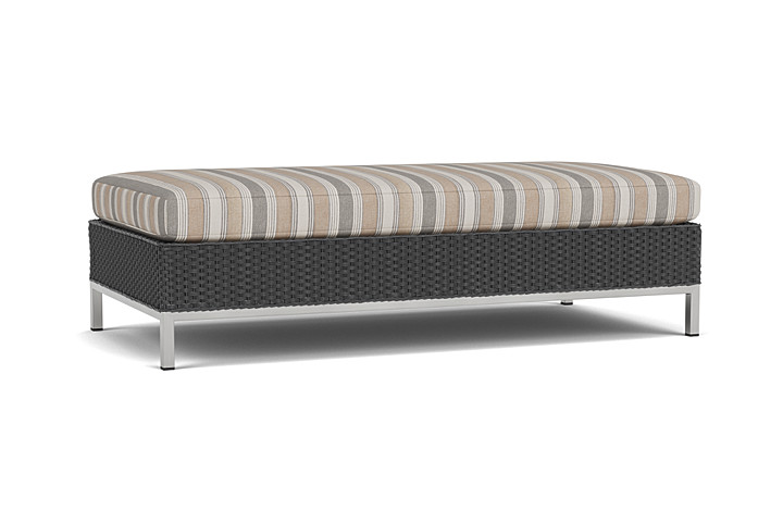 Lloyd Flanders™ Elements Large Ottoman - Charcoal