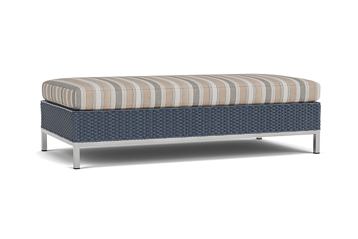 Lloyd Flanders™ Elements Large Ottoman - Denim Blue