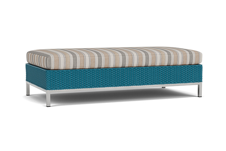 Lloyd Flanders™ Elements Large Ottoman - Peacock