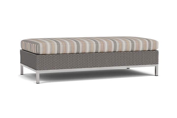 Lloyd Flanders™ Elements Large Ottoman - Pewter