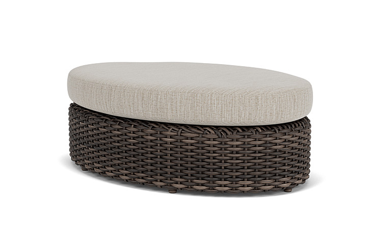 Lloyd Flanders™ Largo Oval Ottoman - Callen Celadon