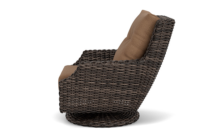 Lloyd Flanders™ Largo High Back Swivel Rocker Lounge Chair - Canvas Natural