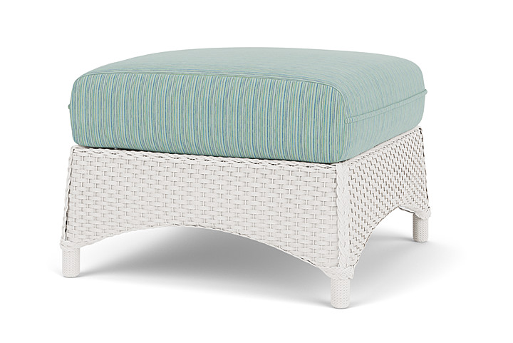 Lloyd Flanders™ Mandalay Ottoman  - White