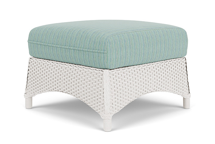 Lloyd Flanders™ Mandalay Ottoman  - White