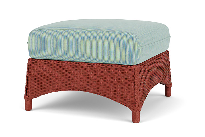 Lloyd Flanders™ Mandalay Ottoman  - Terracotta