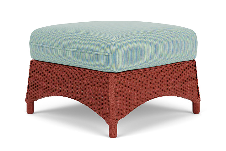 Lloyd Flanders™ Mandalay Ottoman  - Terracotta