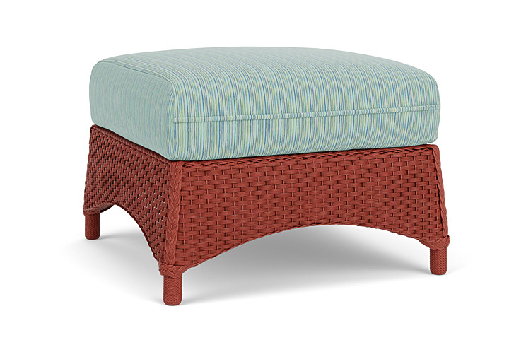 Lloyd Flanders™ Mandalay Ottoman  - Terracotta