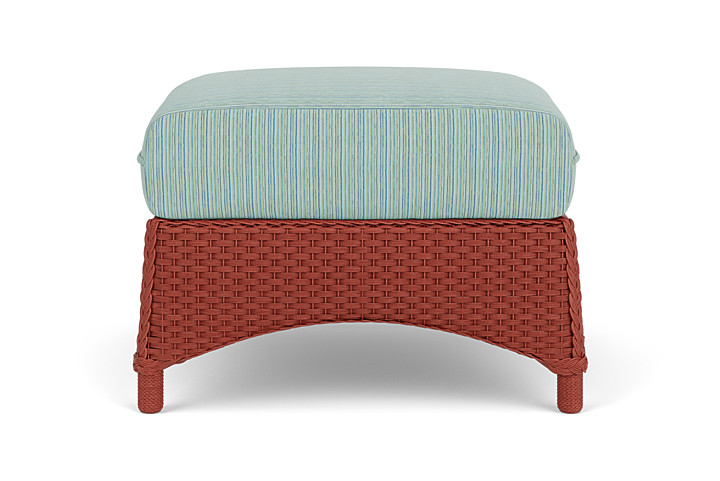 Lloyd Flanders™ Mandalay Ottoman  - Terracotta