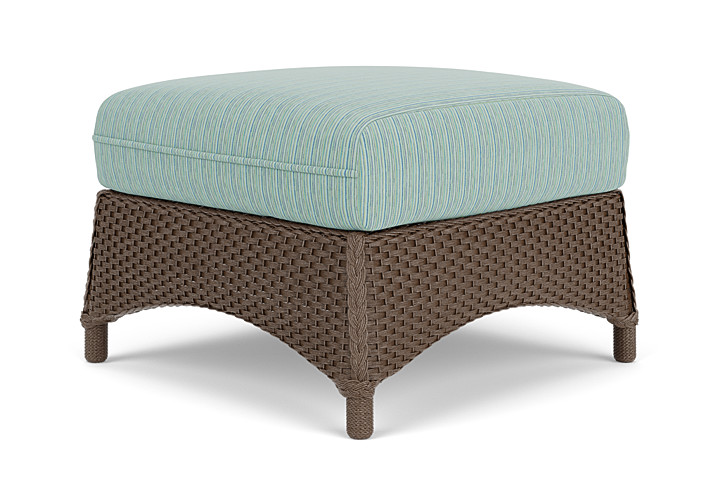 Lloyd Flanders™ Mandalay Ottoman  - Bark