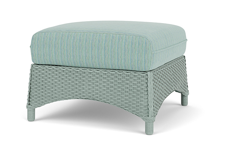 Lloyd Flanders™ Mandalay Ottoman  - Sea Glass