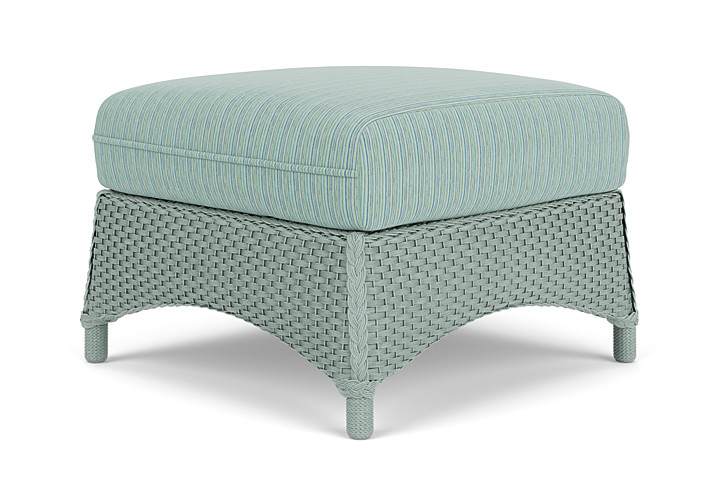 Lloyd Flanders™ Mandalay Ottoman  - Sea Glass