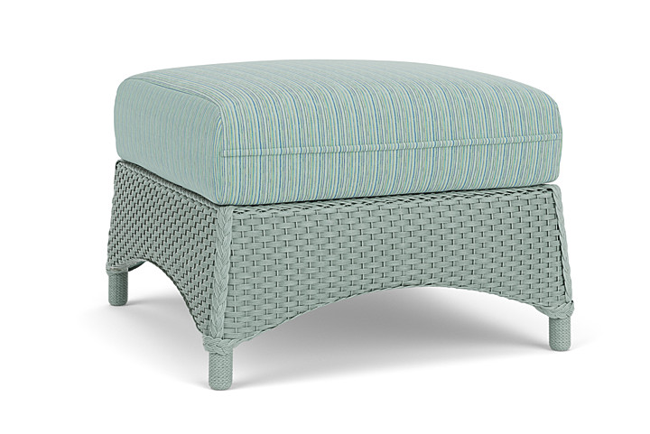 Lloyd Flanders™ Mandalay Ottoman  - Sea Glass