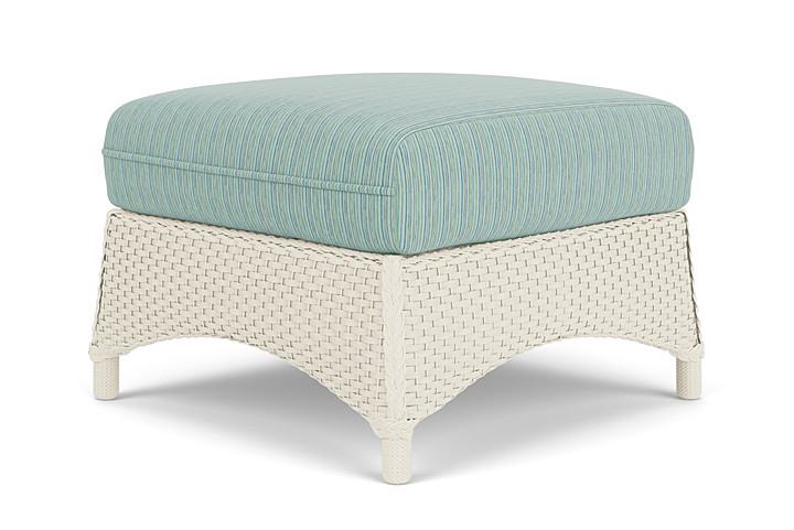 Lloyd Flanders™ Mandalay Ottoman  - Ivory