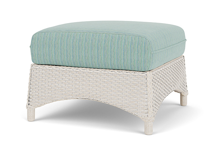 Lloyd Flanders™ Mandalay Ottoman  - Antique White