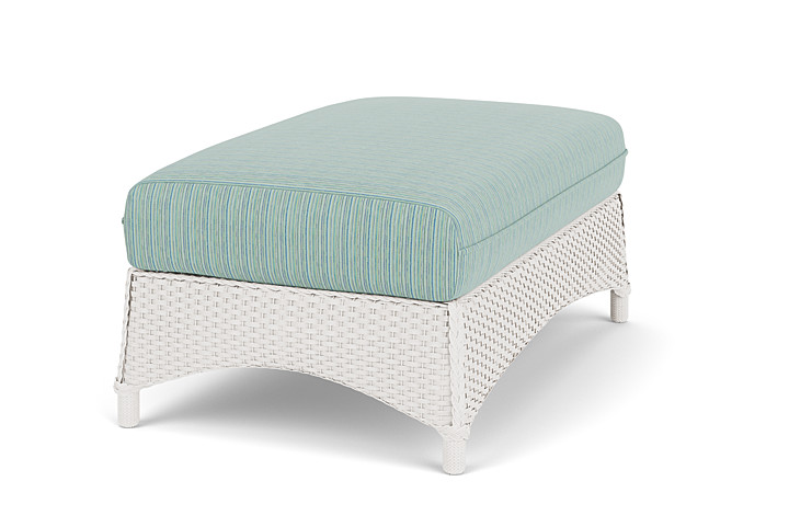 Lloyd Flanders™ Mandalay Large Ottoman - White