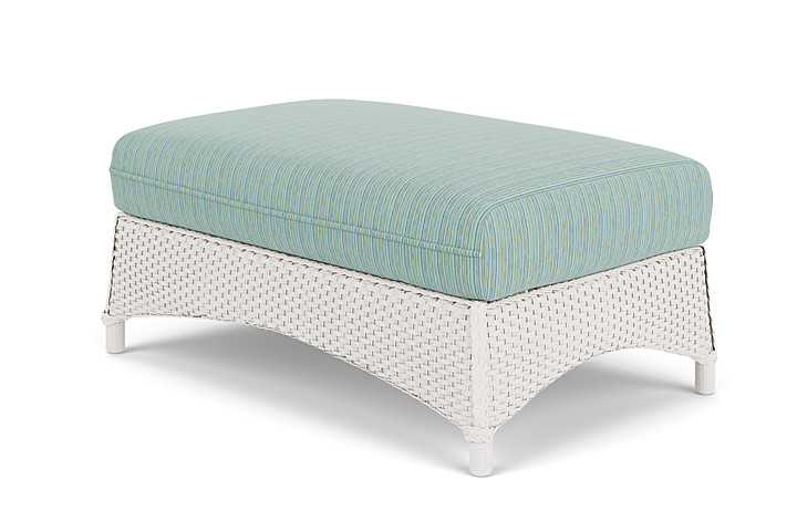 Lloyd Flanders™ Mandalay Large Ottoman - White