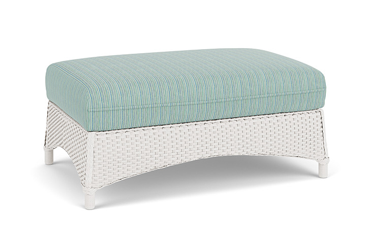 Lloyd Flanders™ Mandalay Large Ottoman - White