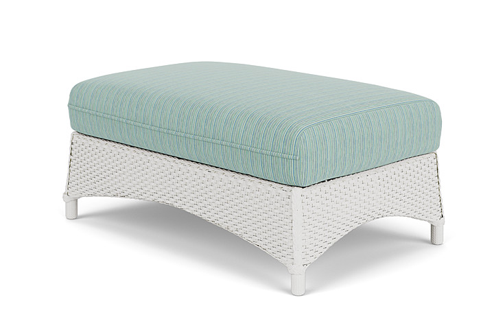 Lloyd Flanders™ Mandalay Large Ottoman - Matte White