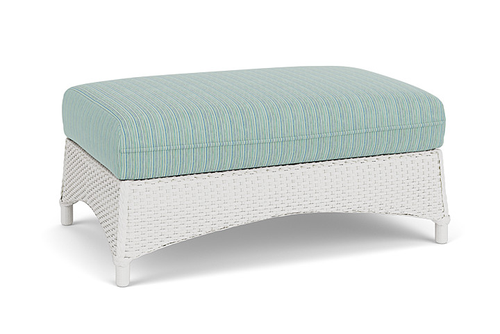 Lloyd Flanders™ Mandalay Large Ottoman - Matte White