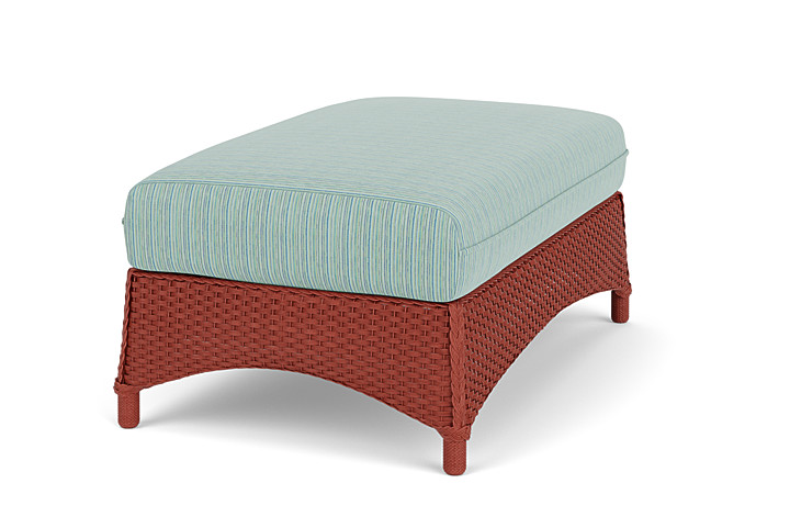 Lloyd Flanders™ Mandalay Large Ottoman - Terracotta