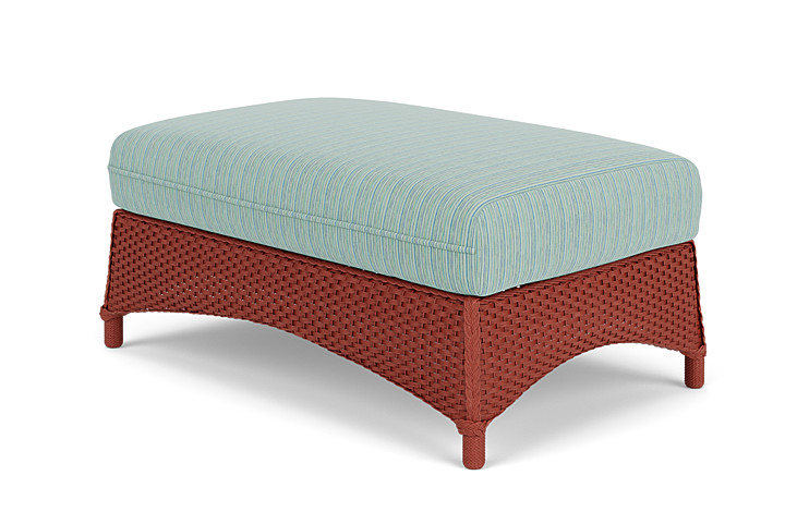 Lloyd Flanders™ Mandalay Large Ottoman - Terracotta