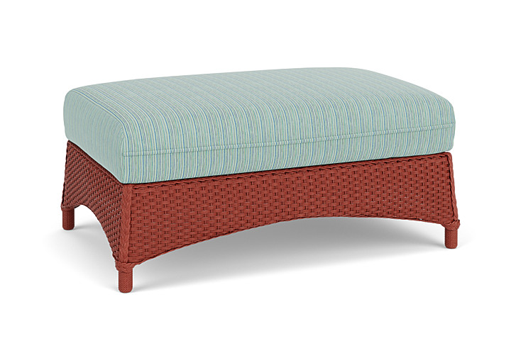 Lloyd Flanders™ Mandalay Large Ottoman - Terracotta