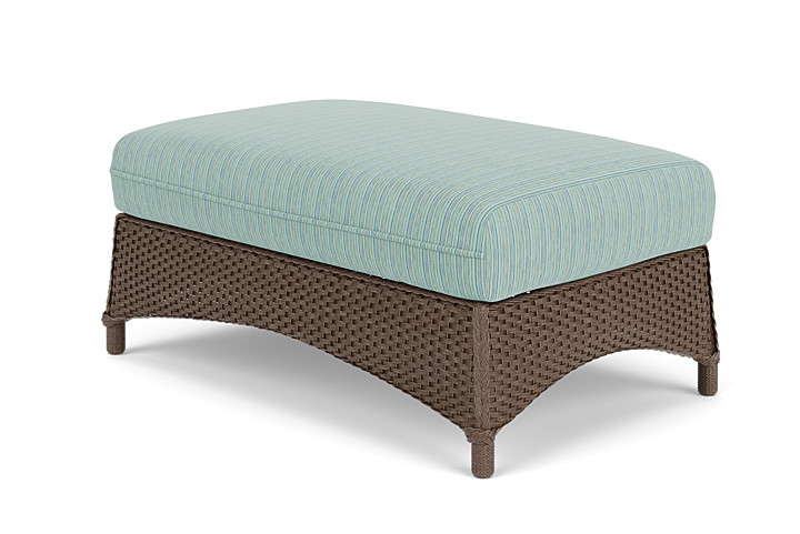 Lloyd Flanders™ Mandalay Large Ottoman - Bark