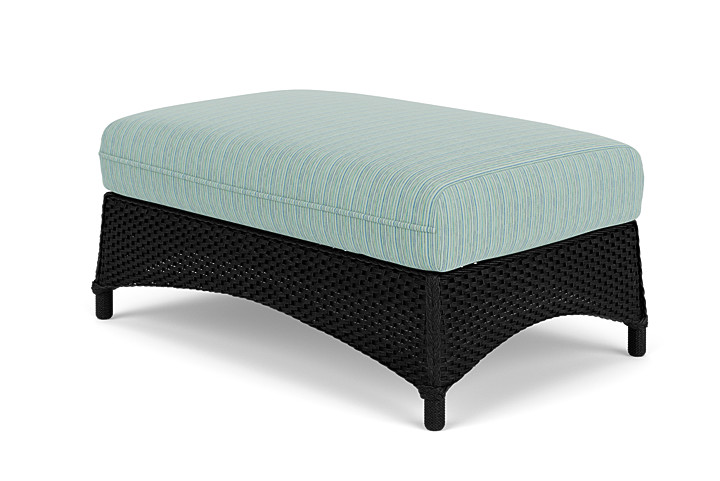 Lloyd Flanders™ Mandalay Large Ottoman - Ebony