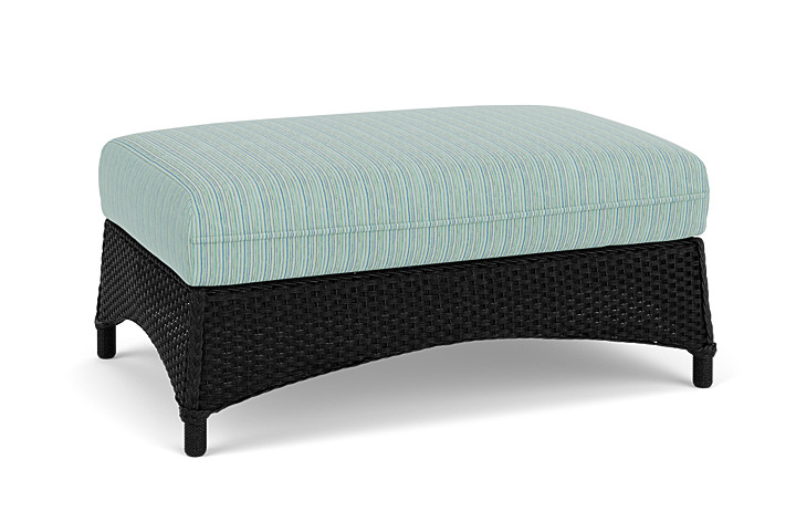 Lloyd Flanders™ Mandalay Large Ottoman - Ebony