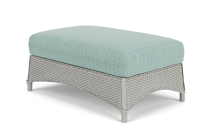 Lloyd Flanders™ Mandalay Large Ottoman - Platinum