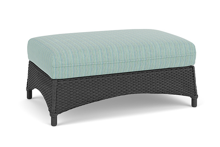 Lloyd Flanders™ Mandalay Large Ottoman - Charcoal