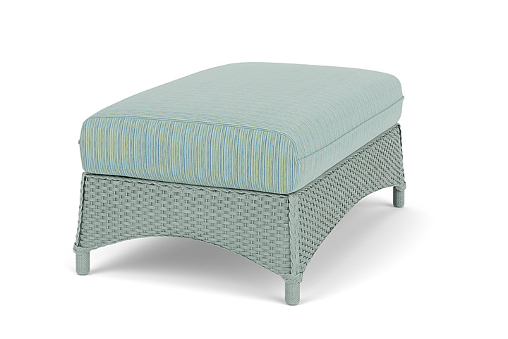 Lloyd Flanders™ Mandalay Large Ottoman - Sea Glass