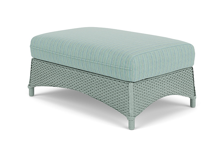 Lloyd Flanders™ Mandalay Large Ottoman - Sea Glass