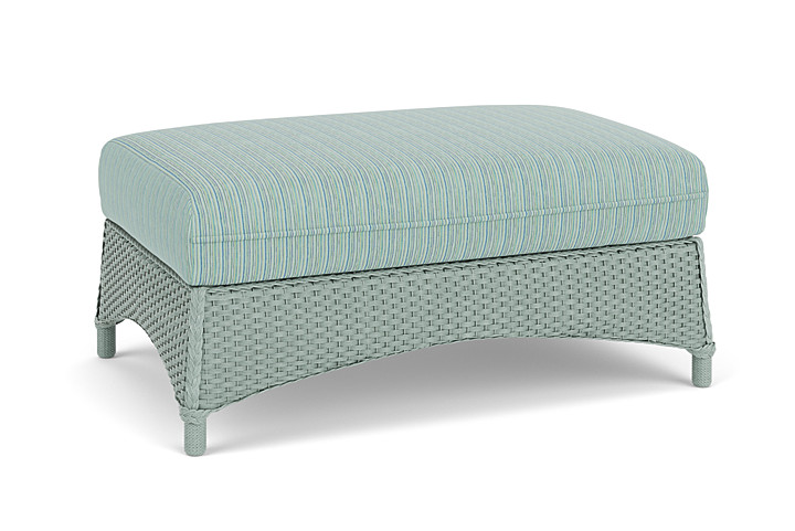 Lloyd Flanders™ Mandalay Large Ottoman - Sea Glass