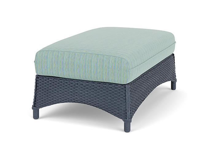 Lloyd Flanders™ Mandalay Large Ottoman - Denim Blue