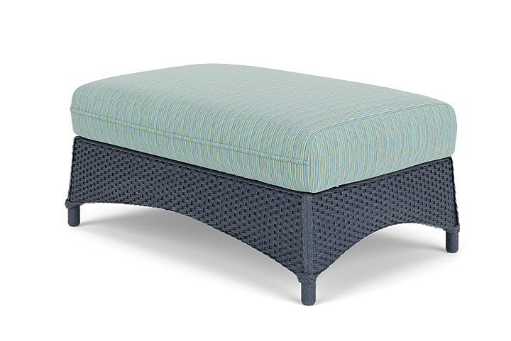 Lloyd Flanders™ Mandalay Large Ottoman - Denim Blue