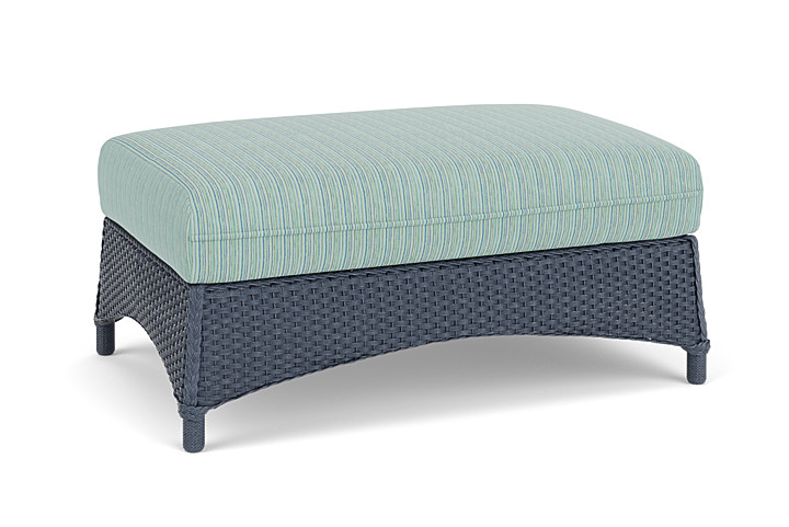 Lloyd Flanders™ Mandalay Large Ottoman - Denim Blue