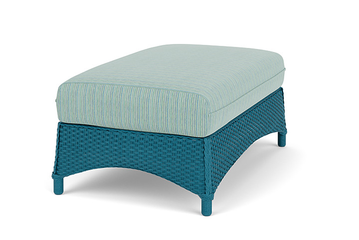 Lloyd Flanders™ Mandalay Large Ottoman - Peacock